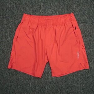 Legends Shorts‎ Mens Medium Red Athletic Zip Pocket Running Training Vented